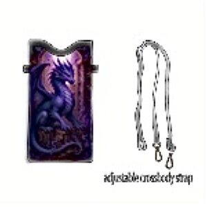 Purple Dragon Crossbody Phone Case. 8” x 4”. NWT.